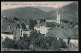 CPA Saint-Martin-d'Uriage, Vue Generale Et La Place De La Mairie  - Uriage