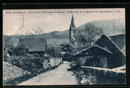 CPA St-Martin, Une Rue Et Le Massif De Belledonne  - Sonstige & Ohne Zuordnung