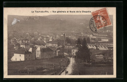 CPA La Tour-du-Pin, Vue Generale Et Route De La Chapelle  - La Tour-du-Pin