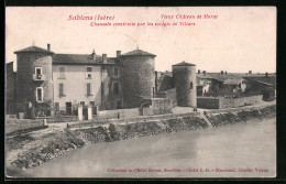 CPA Sablons, Vieux Chateau De Murat, Chaussee Construite Par Les Soldats De Villars  - Other & Unclassified