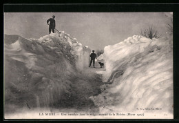 CPA La Mure, Une Tranchee Dans La Neige, Montree De La Robine  - La Mure