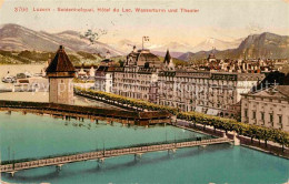 12737655 Luzern LU Seidenhofquai Hotel Du Lac Wasserturm Und Theater Luzern - Autres & Non Classés