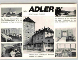 12729295 Schaffhausen SH Hotel Adler Gastraeume Kegelbahn Zimmer Rheinfall Der M - Sonstige & Ohne Zuordnung