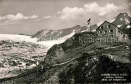 12719815 Huefihuette Berghaus Mit Blick Auf Huefigletscher Glarner Alpen Huefihu - Other & Unclassified