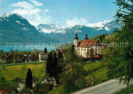 12705345 Sarnen Kirche Sarnersee Alpenpanorama Sarnen - Sonstige & Ohne Zuordnung