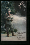 AK Soldat Mit Eisernem Kreuz Auf Wachgang Denkt An Die Zeit Mit Der Liebsten  - Guerre 1914-18