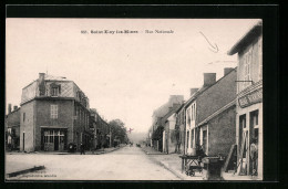 CPA Saint-Eloy-les-Mines, Rue Nationale, Vue De La Rue  - Saint Eloy Les Mines