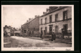 CPA Saint-Eloy-les-Mines, La Gendarmerie Et La Poste  - Saint Eloy Les Mines