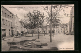 CPA Saint-Rémy-sur-Durolle, La Place De La Fontaine  - Otros & Sin Clasificación