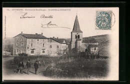 CPA St-Genès-la-Tourette, Vue Partielle Avec L'Église  - Otros & Sin Clasificación