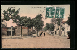 CPA Pont-du-Château, Vue De La Rue Avec Des Passants  - Otros & Sin Clasificación