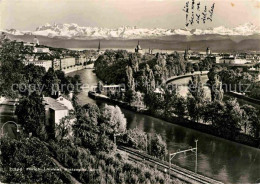 12679745 Zuerich ZH Panorama Mit Limmat Platzspitz Sihl Alpenkette Zuerich - Sonstige & Ohne Zuordnung