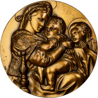 France, Médaille, Mère Et Enfants, Bronze Florentin, MDP, SUP - Autres & Non Classés