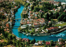 12678455 Baden AG Fliegeraufnahme Partie Am Fluss Baden - Sonstige & Ohne Zuordnung