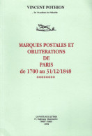 MARQUES POSTALES ET OBLITERATIONS DE PARIS V. POTHION - Stempel