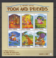 Disney Antigua & Barbuda 1998 Pooh And Friends #1 Sheetlet MNH - Disney
