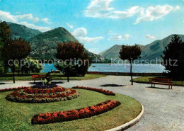 12649245 Lugano Lago Di Lugano Uferpromenade Luganersee Monte Bre Lugano - Sonstige & Ohne Zuordnung