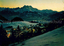 12647815 Leysin Gesamtansicht Mit Alpenpanorama Nachtaufnahme Leysin - Sonstige & Ohne Zuordnung