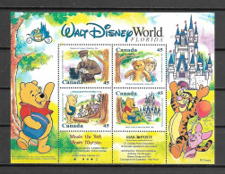 Disney Canada 1996 Winnie The Pooh MS MNH - Disney