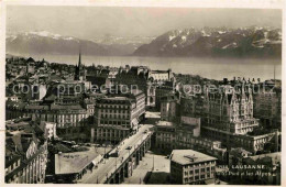 12647585 Lausanne VD Le Grand Pont Lac Leman Et Les Alpes Lausanne - Sonstige & Ohne Zuordnung