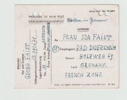 German Prisoner Of War Card From Scotland, POW Camp 19 In Happenden Signed 11.3.1946 - Censored. Postal Weight - Militares