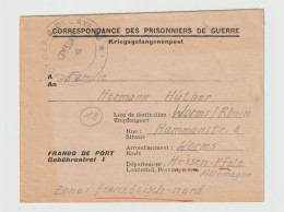 German Prisoner Of War Letter From France, Depot PG 102 (Cdo 829) In Colmar Signed 19.1.1947 - Censored - Militares