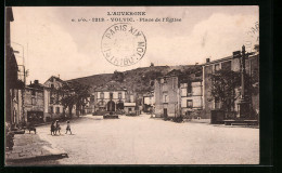 CPA Volvic, Place De L'Eglise  - Volvic