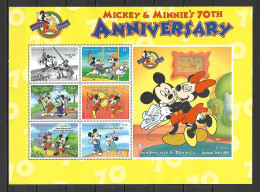 Disney Dominica 1998 70y Mickey Mouse Sheetlet MNH - Disney