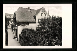 AK Rüdesheim /Rh., Gasthaus Beim Lindenwirt Der Drosselgass Mit Strasse  - Ruedesheim A. Rh.