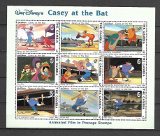 Disney Gambia 1993 Casey At The Bat Sheetlet MNH - Disney