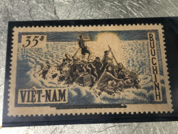 SOUTH VIETNAM Stamps(1956 Exode Barre Di Cu 35 Dong)-vyre Rare - Viêt-Nam