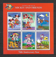 Disney Ghana 1998 70y - Mickey And Friends #1 MS MNH - Disney
