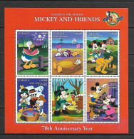 Disney Ghana 1998 70y - Mickey And Friends #2 MS MNH - Disney