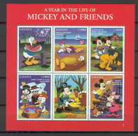 Disney Ghana 1998 Mickey And Friends #2 MS MNH - Disney