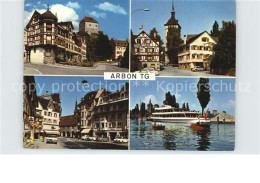 12589145 Arbon  TG Stadtansichten Kirche Personenschiff Platz  - Autres & Non Classés