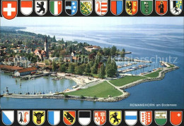 12588565 Romanshorn Bodensee Hafen Fliegeraufnahme Wappen Romanshorn - Autres & Non Classés