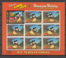 Disney Grenada 1997 Minnie - Hawaiian Holiday Sheetlet #1 MNH - Disney