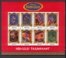 Disney Grenada 1998 Hercules Triumphant Sheetlet MNH - Disney