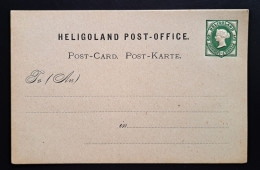 Helgoland 1875, Postkarte P1 Ungebraucht - Heligoland
