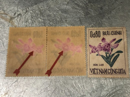 SOUTH VIETNAM Stamps(1965-fleurs-0d70dong) Piled ERROR(imprinted)-vyre Rare - Vietnam