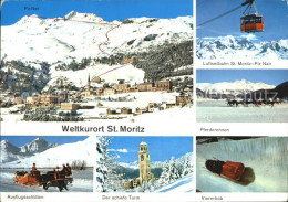 12532675 St Moritz GR Panorama Seilbahn St Moritz Piz Nair Ausflugsschlitten Sch - Autres & Non Classés