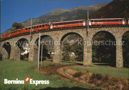 12522365 Rhaetische Bahn Bernina-Express Kehrviadukt Brusio  Eisenbahn - Autres & Non Classés