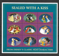 Disney Grenada Gr 1997 Sealed With A Kiss Sheetlet MNH - Disney