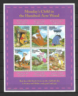 Disney Grenada Gr 1997 Winnie The Pooh - Monday's Child In The Hundred-Acre Wood Sheetlet MNH - Disney