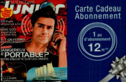 CARTE CADEAU..1 AN D'ABONNEMENT   A JUNIOR - Cartes De Fidélité Et Cadeau