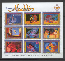 Disney Guyana 1993 Aladdin Sheetlet #3 MNH - Disney