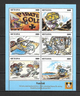 Disney Guyana 1993 Pirate Gold Sheetlet MNH - Disney