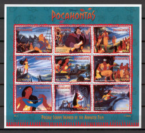 Disney Guyana 1995 Pocahontas Sheetlet #2 MNH - Disney