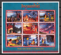 Disney Guyana 1995 Pocahontas Sheetlet #3 MNH - Disney