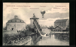 AK Mannheim, Jubiläums-Ausstellung, Ballon über Dem Ausstellungsgelände  - Exposiciones